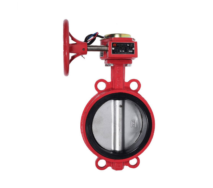 Worm gear fire signal butterfly valve (clip type)